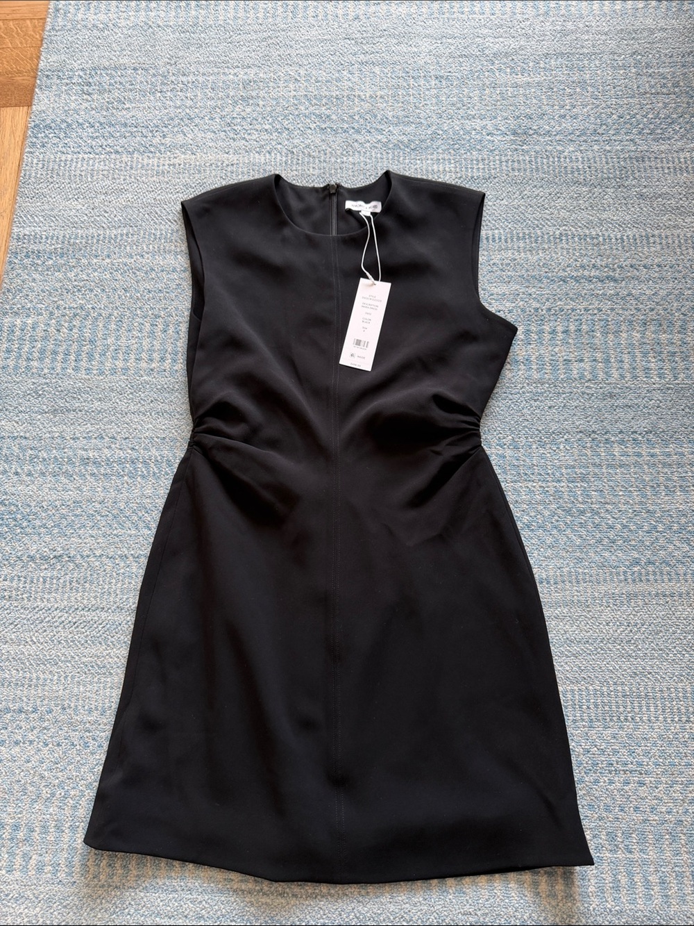 Veronica Beard Black Sleeveless Mini Sheath Dress